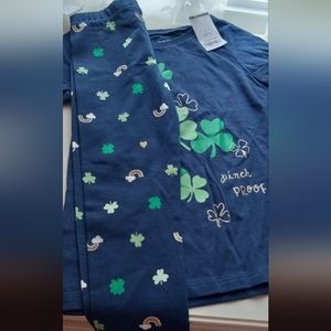 St Patrick's day T shirt and Capri leggings